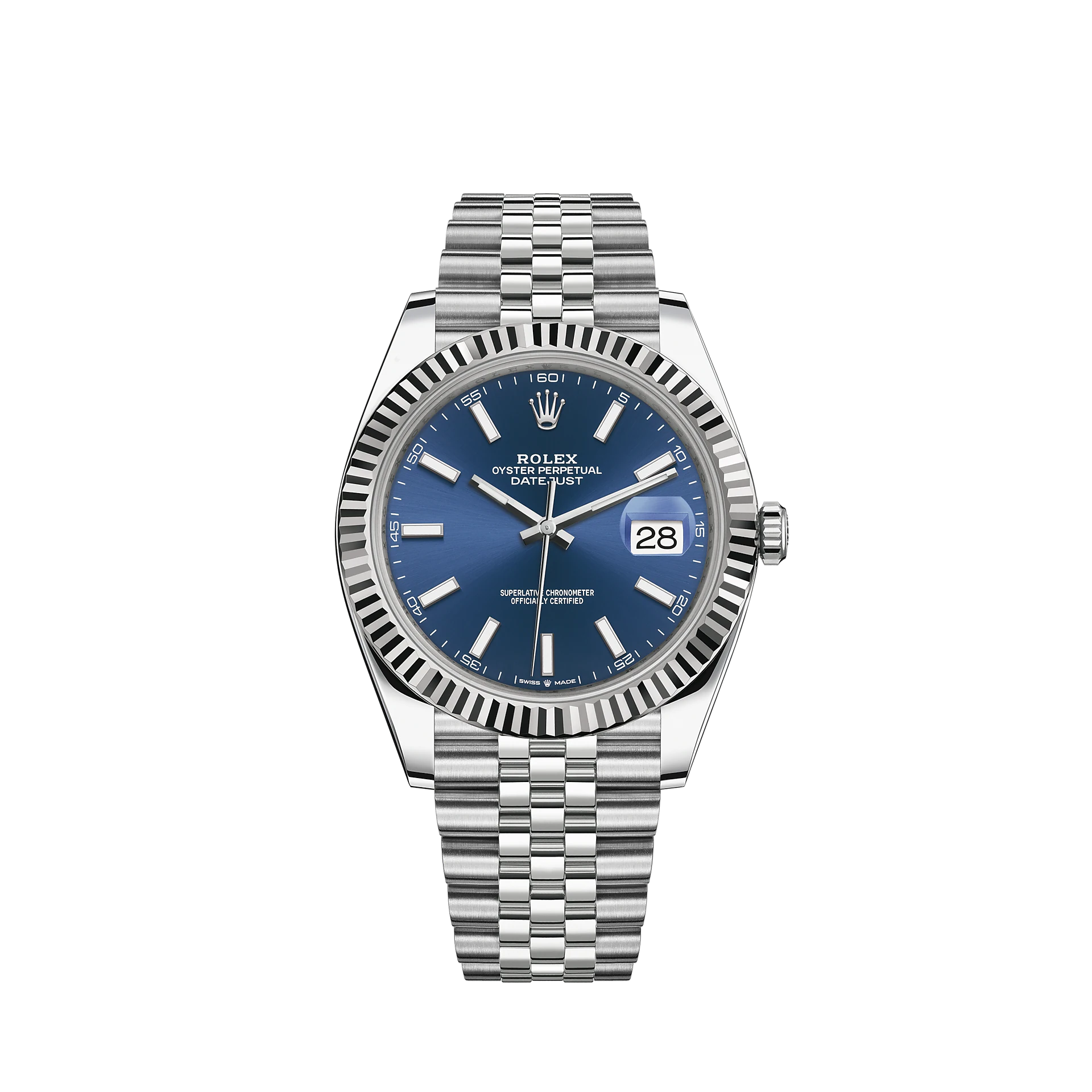 ROLEX DATEJUST 41 BLUE JUBILEE STEEL 41MM 126334