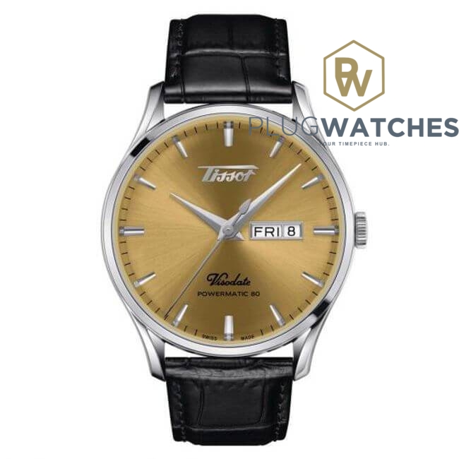 TISSOT HERITAGE VISODATE POWERMATIC 80 T1184301602100 PlugWatches