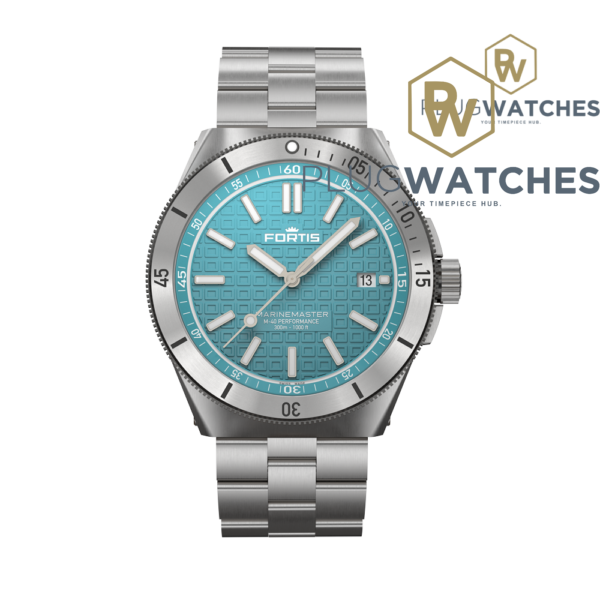 FORTIS MARINEMASTER M-40 SERENITY BLUE ON BLOCK BRACLET F8120004