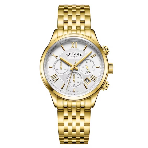 ROTARY MENS CHRONOGRAPH GOLD GB00646/70