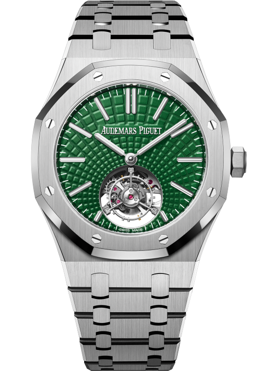 AUDEMARS PIQUET ROYAL OAK ‘FLYING TOURBILLION’ GREEN DIAL 26534TI.OO.1220TI.01
