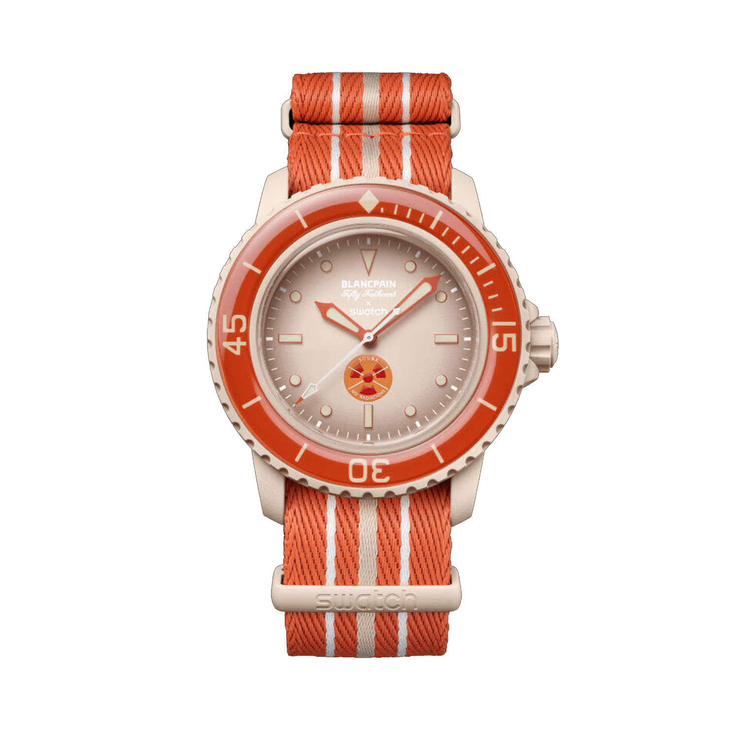 SWATCH X BLANCPAIN BIOCERAMIC SCUBA FIFTY FATHOMS COLLECTION ARCTIC OCEAN SO35N100