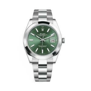 ROLEX DATEJUST 41 126300 MINT GREEN OYSTER
