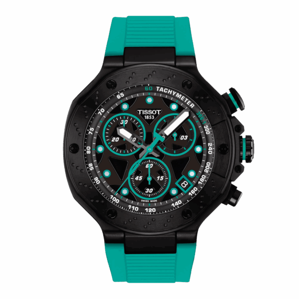 Tissot T-Race Chronograph Quartz 45mm – T141.417.37.051.01 Black Dial & Rubber Strap